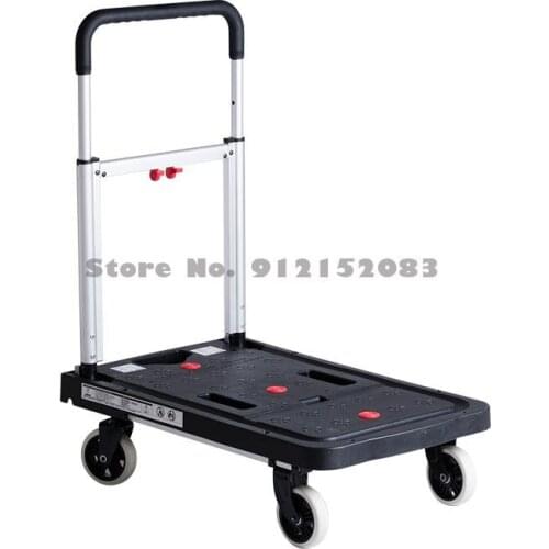 Household Folding Flatbed Carts, Trolley Carts, Shopping Carts, Carts, Carts, Trailers, Portable Trolleys