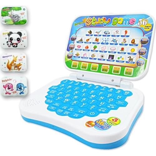 Cartoon fold Pronunciation Learning Machine English Alphabet Language Computer Baby Tablet Educational Toys Children Gift