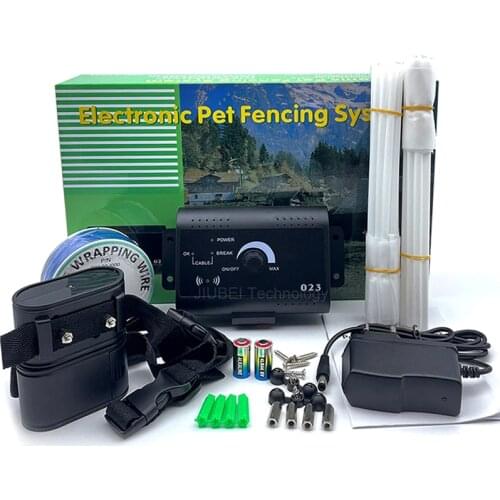 Electric wireless dog fence with collar outdoor dog fence collar 500M Wireless Pet Containment System Remote Vibrating Shock