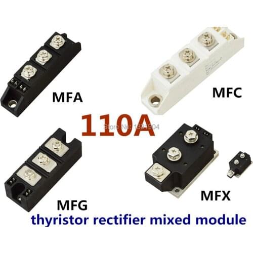 Hot sale 110A Thyristor Rectifier diode mixed Module MFC MFA MFK MFX 110A welding joint free shipping