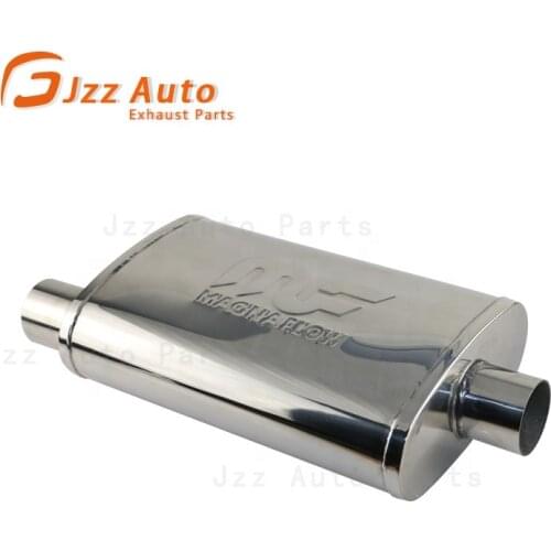 JZZ automobile parts exhaust muffler oval Stainless Steel magnaflow muffler