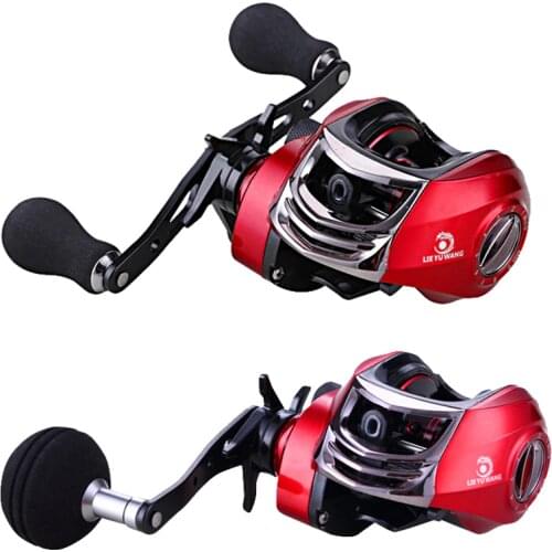 Baitcasting Reel Sea Fishing Reels Single/Double Handle 6.3:1 13+1BB High Speed Magnetic Braking Casting Carp Fishing Wheel