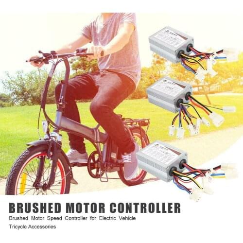 350W/500W 12V/24V/36V/48V Electric Bicycle Brush Controller Controller Scooter For Electric On E-bike DC Box Motor Parts D0X7