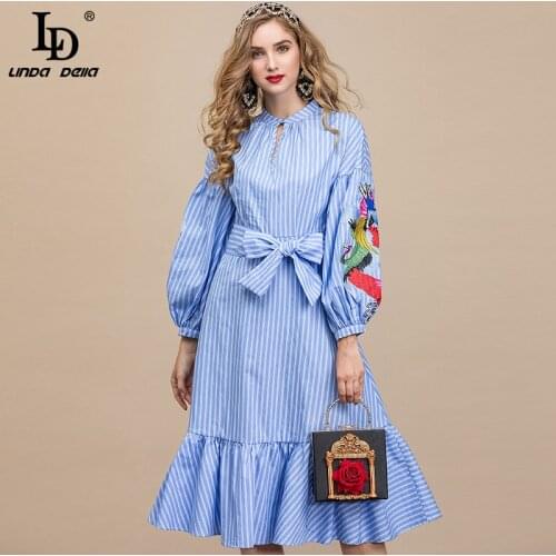 Летние платья в полоску LD LINDA DELLA China At AliExpress