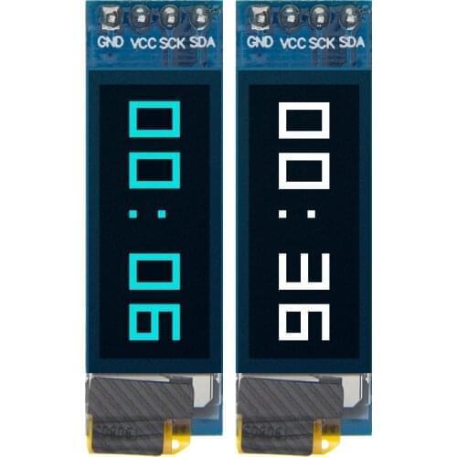 1pcs 0.91 inch OLED module 0.91" White/Blue OLED 128X32 OLED LCD OLED Display Module IIC Communicate D34/D24 0.91 oled
