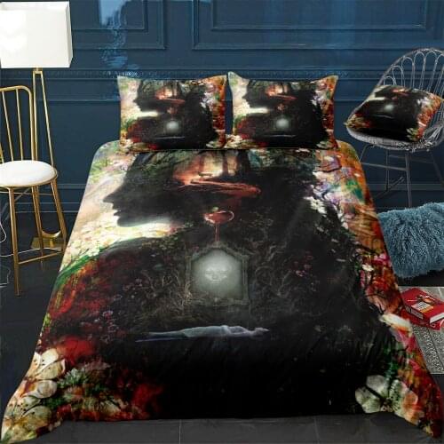 A Darker White Quilt Cover Pillowcase 3Piece Comforter Bedding Set With Pillow Case Single Double Duvet Cover Home Decora