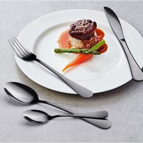 24-piece Cutlery Boxed Gold-plated Stainless Steel Forks Knives Spoons Kitchen Dinnerware Set Gold Silver Kitchen Gift Box Set