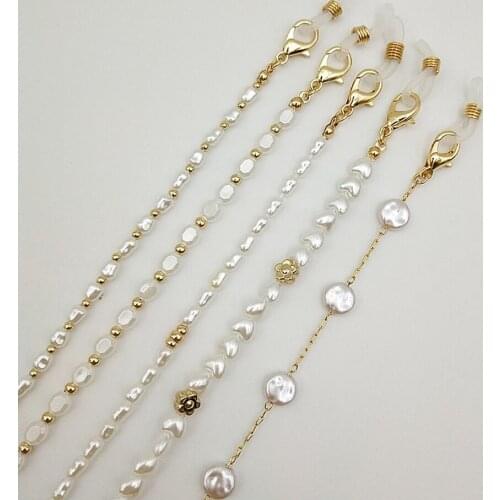 2021 New Pearl Series Glasses Chains Mask Rope Landyard Multi-purpose Accessories Handmade Mask Decoration Necklace For Woman