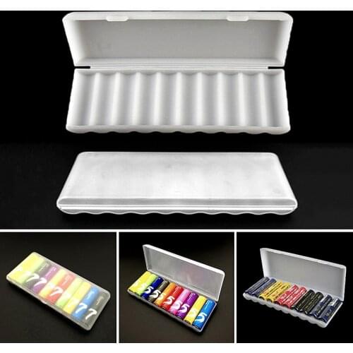 3 Sizes Plastic Battery Storage Box Hard Container Case for 10Pcs AAA/AA/18650 Battery Portable Batterij Organizer Box Wholesale