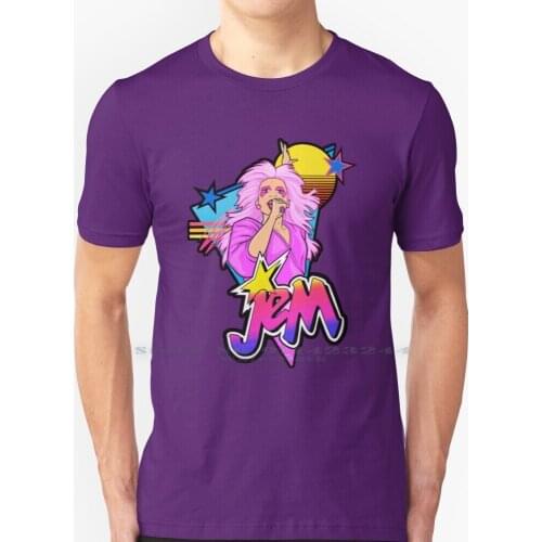 Retro 80s Jem T Shirt 100% Pure Cotton 80s Tv 80s Cartoons 80s Jem Jem And The Holograms Creative Trending Vintage Cool Gift