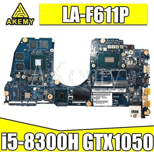 SAMXINNO CAL53 LA-F611P Laptop motherboard For DELL G3 15-3579 3579 original mainboard i5-8300H GTX1050