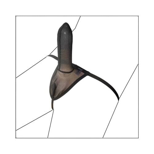 Mens Super Sexy Thong Dick Penis Sleeve Smooth Silky G-Strings Men Fashion Panties T Pouch male Cock Glove Underwear