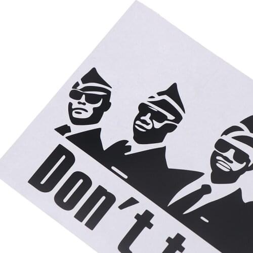 Funny Don't Touch My Car PVC Car Styling Vinyl Decal Car Sticker COFFIN DANCE White/Black 27.5x12cm