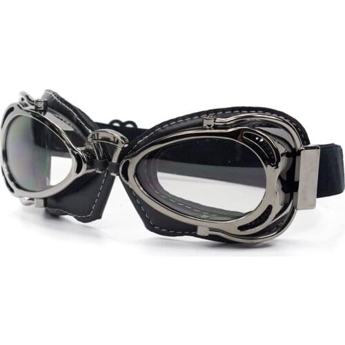 Vintage Pilot Goggles Motorcycle Goggles Helmets Womens sunglasses WWII Glasses Retro Lens For Harley Scooter 6 Colors