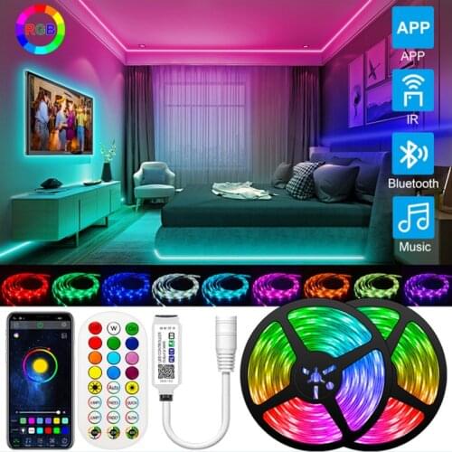Led Strip Bluetooth Light 5M-30M DC 12V 5050/2835 waterproof LED Strip ribbon diode tape RGB Controller power adapter for Home