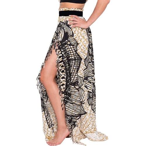 High Waist Woman Skirts 2020 Summer Spring Skirt Woman Casual Printing Vestido