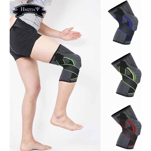 1PCS Fitness Kneepad ProFessional Protection Sports Elastic Kneepad Breathable Bandage Running Basketball Nylon Protective Gear