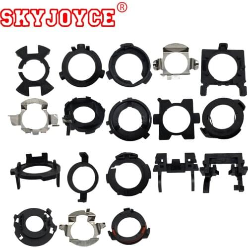 SKYJOYCE 10-50PCS Car H7 LED Adapter Socket Lamp Holder Base LED Headlight Auto Lamp H7 bulb holder H1 led adapter connector