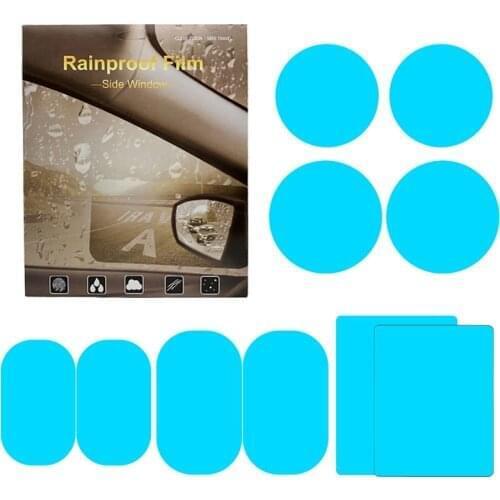 2Pcs/Set Car Auto Rearview Mirror Protective Film Anti Fog Rainproof Window Rear View Mirror Protective Film Accessories