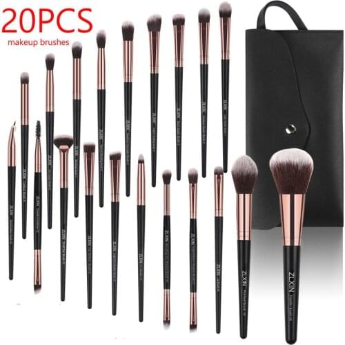 20pcs/Set Makeup Brushes Professional Powder Foundation Blush BlendingEyeshadow Brush Eyeliner Lip Cosmetic Beauty MakeUp Brush