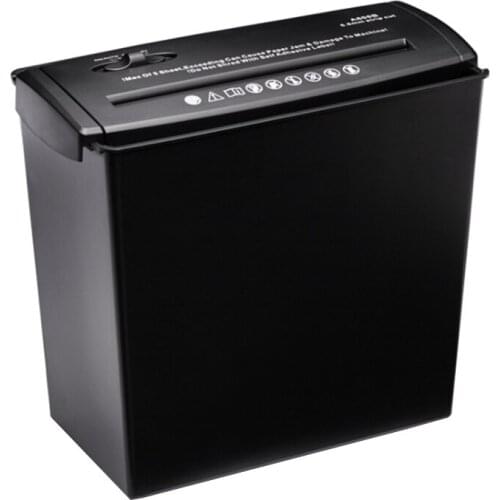 5-Sheet Strip-Cut Paper, Desktop Electric Paper Shredder with 7L Wastebasket Home Office Shredder, Overheating Protection