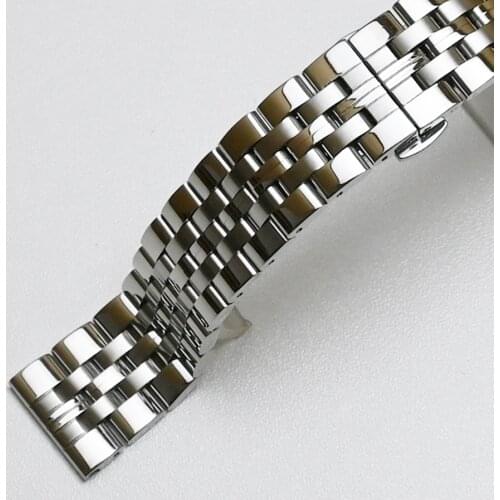 Stainless Steel Watch Strap Bracelet 14mm 16mm 18mm 19mm 20mm 21mm Women Men Solid Metal Brushed Watch Band Watch Accessories