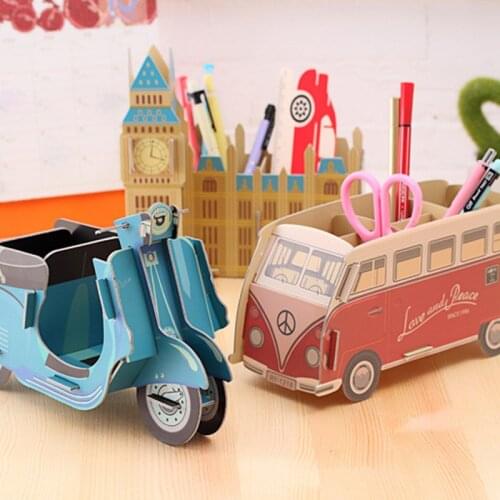 DIY Paper Desktop Storage Box Pen Holder Desk Cosmetic Box Office Desk Decoration Office Accessories Cute Desk Accessories