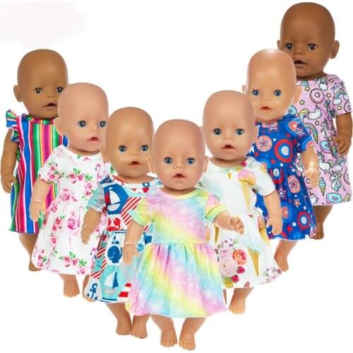 Baby New Born Fit 17 inch 43cm Doll Clothes Accessories Hot Dress Suit For Baby Birthday Gift