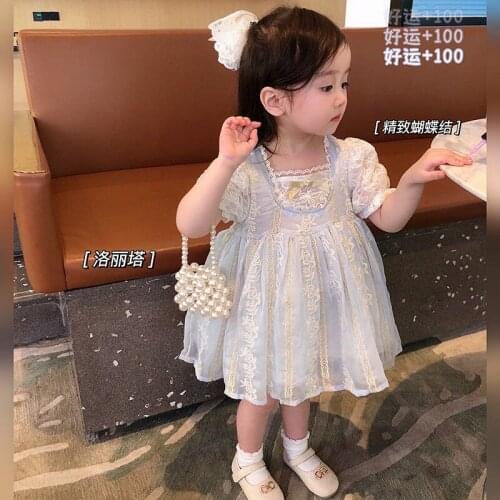 Toddler Dress Party Princess Children Summer Cute Lolita Style 2021 New Ball Gown