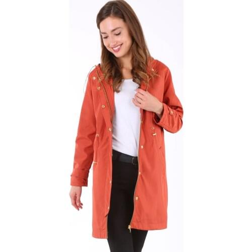 Hooded Long Trenchcoat Women 'S Jacket Autumn Winter Trench Coat Windbreaker Raincoat Jacket 2021 new