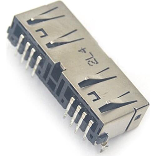 Replacement Parts Front Double USB Jack Interface Terminal for Nintendo WiiuPAD