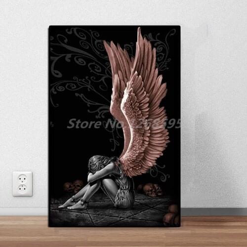Angels And Demons Canvas Prints Picture Modular Paintings For Living Room Poster On The Wall Home Decoration