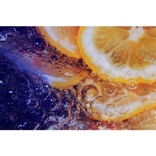 Lemon Ice Water Macro Drink Food Canvas Paintings Unframed Posters And Prints For Home Decoration House Ornamentation