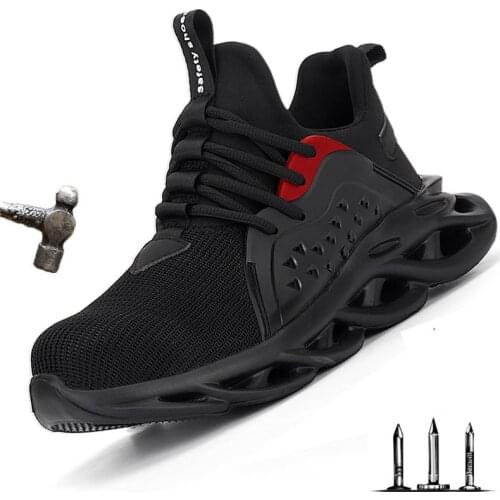 Dropshipping steel toe cap men safety shoes work sneakers women boots plus size 36-48 breathable outdoor ROXDIA brand RXM164