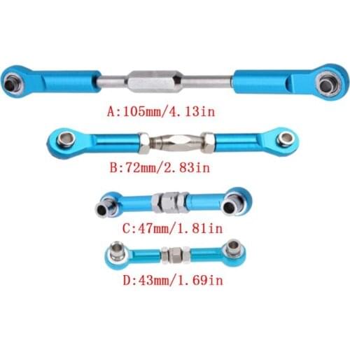 Metal Steering Rod RC Car Linkage Servo Rods Replacement for HSP 94111 94188 BX0D