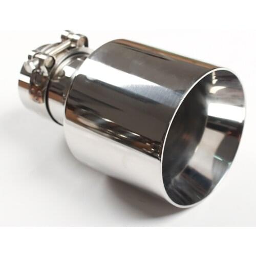 Stainless Steel Muffler Tips Exhaust Single Tip Clamp Tips Universal Tips Exhaust Muffler