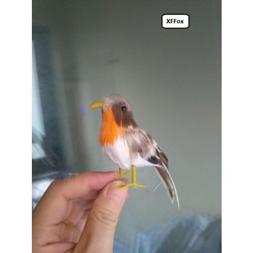 Mini reallife gray bird model foam&feather simulation bird toy gift about 12cm xf0648