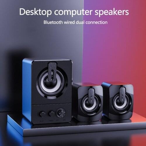 Home Theater System Speaker PC Bass Subwoofer Bluetooth Computer Speaker Music Box Desktop Laptop 3.5mm AUX