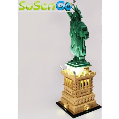 SuSenGo LED Light kit For 21042 Architecture Statue of Liberty Compatible with 17011 1202