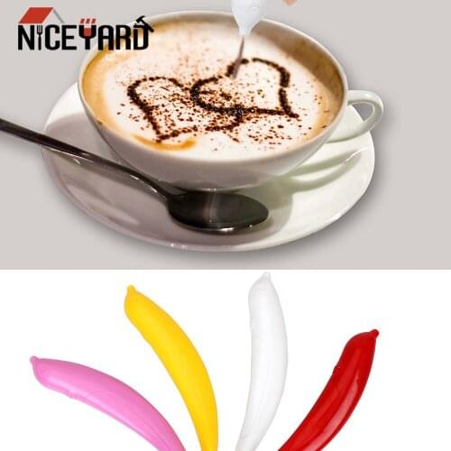 Cake Cappuccino Decoration Pen Coffee Carving Pen Electrical Latte Art Pen for Barista Template Cake Spice Pen Coffee Stencils