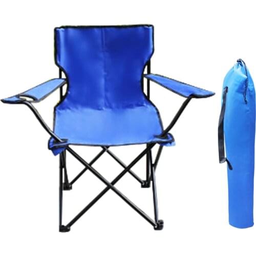 Outdoor Portable Folding Chair Fishing Camping Beach Picnic Chair Seat With Cup Holder Oxford Cloth Lightweight Seat Chair