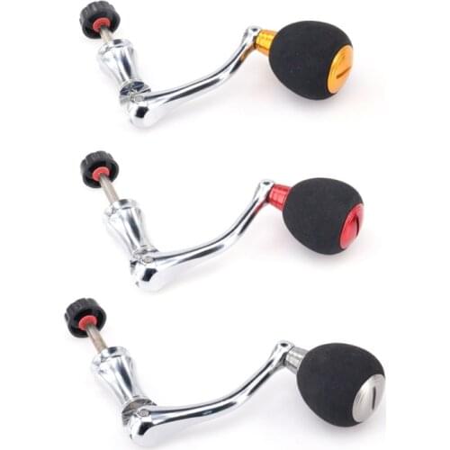 Universal Metal Handle Fishing Reels Crank Fishing Rocker Cover Spinning Reel Handle Grip Folding Rocking Arm Fishing Accessory