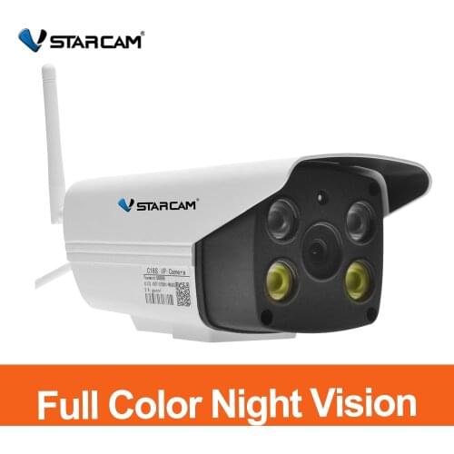 VStarcam C18S Gun 1080P Waterproof WiFi IP Camera IR Night Vision Full Color Sound Light Repellent Camcorder