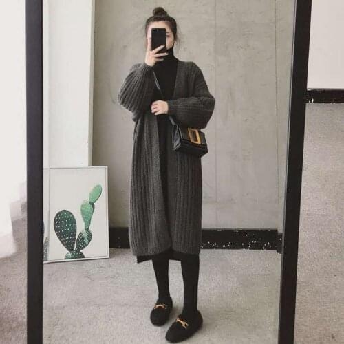 Korobov Japanese Sweet Knitted Cardigans Korean V Neck Long Sleeve Cute Cardigan Preppy Style Long Cardigan Women