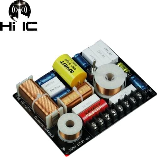 1/2Pcs HiFi Treble Middle Bass Frequency Divider 137x106mm 3 Way Speaker Audio Crossover Filters 280W 4-8 Ohms 22Hz-22KHz