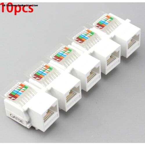 10pcs CAT5E UTP Network Module Tool-free RJ45 Connector Cable Adapter FOR AMP