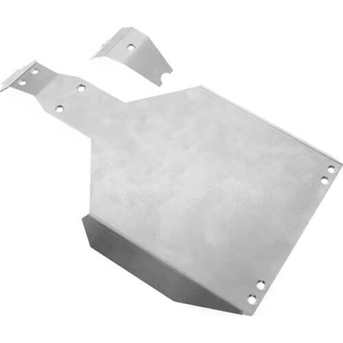 2pcs Stainless Steel Chassis Armor Protective Guard for 1/10 AXIAL YETI 90026 RC Crawler Car Modification Part