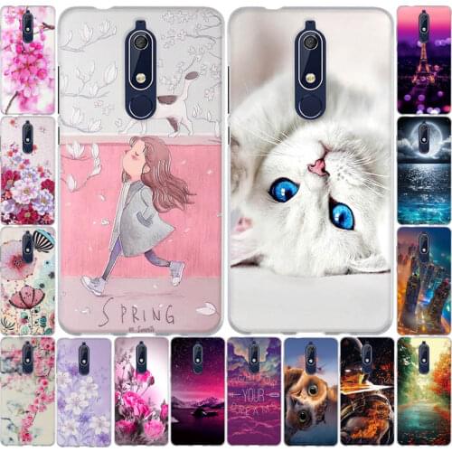 Phone Case For Nokia 5.1 Case Silicone Soft TPU Cover For Nokia5.1 Case Protective Cute Pattern 5.5'' Bag Phone Back 3D Cases