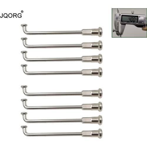 Diameter 4.0 mm J-bend Equal Diameter Material 304 Stainless Steel Lighting Sliver Color Round Body Motorcycle Spokes With Nuts