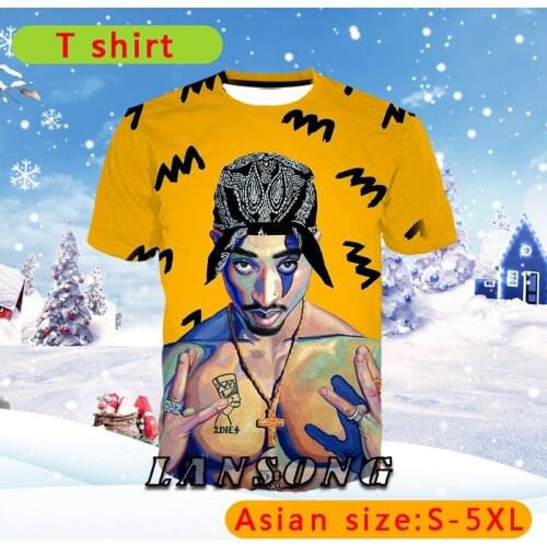 LIASOSO Graphic T-shirts Mens Summer Casual Fitness Street Hip Hop Shirt Harajuku Men Clothing